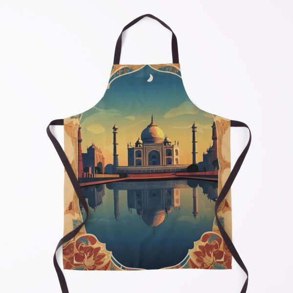 Item preview, 005 Vintage Taj Mahal, India Poster Design designed and sold by Alexis Art Collection.
