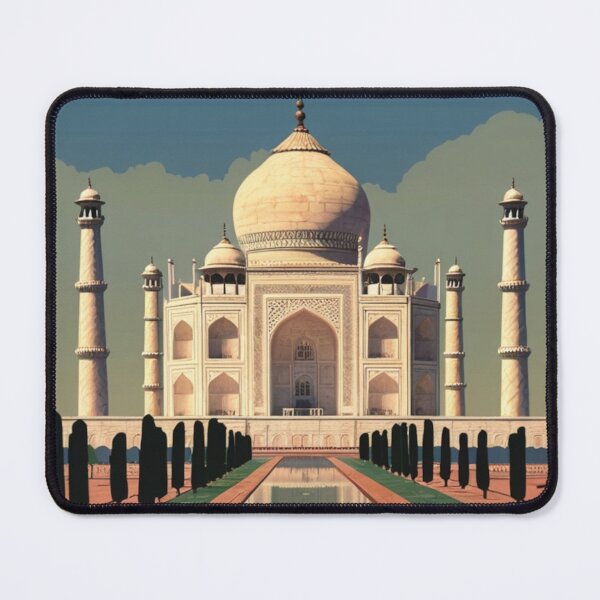 Item preview, 006 Vintage Taj Mahal, India Poster Design designed and sold by Alexis Art Collection.