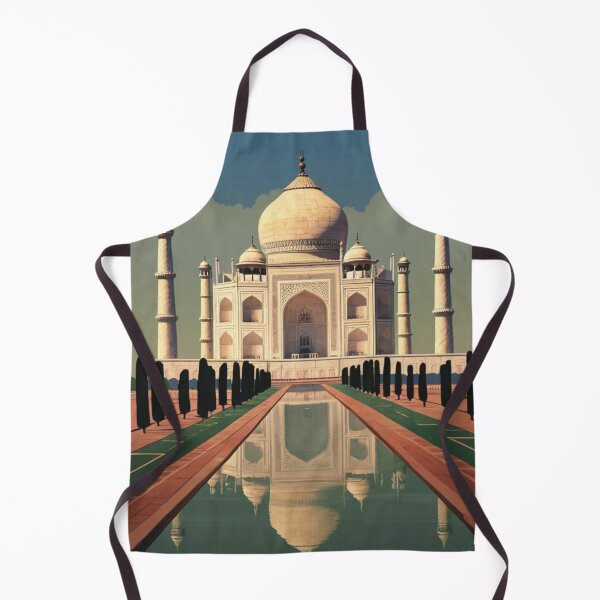 Item preview, 006 Vintage Taj Mahal, India Poster Design designed and sold by Alexis Art Collection.