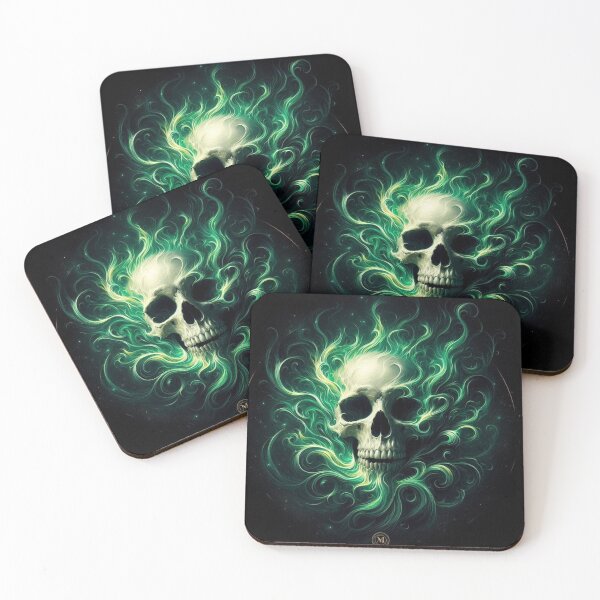 Item preview, skull  green designed and sold by sevenmountains.