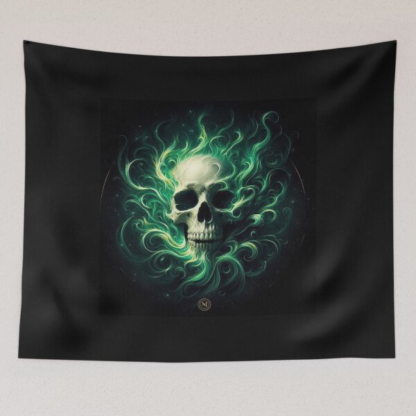 Item preview, skull  green designed and sold by sevenmountains.
