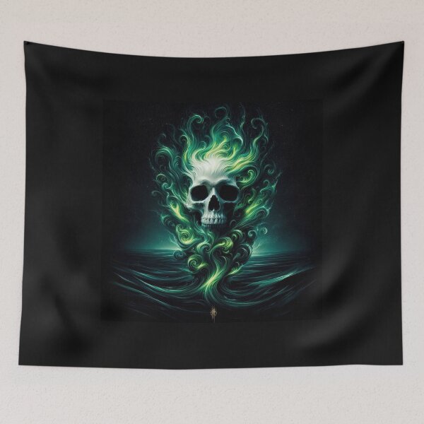 Item preview, skull  green designed and sold by sevenmountains.
