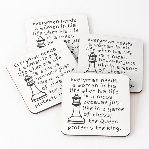 Item preview, Queen Protects The King; Chess; designed and sold by StickerApe.
