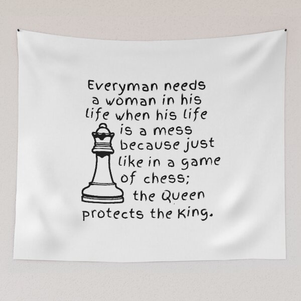 Item preview, Queen Protects The King; Chess; designed and sold by StickerApe.