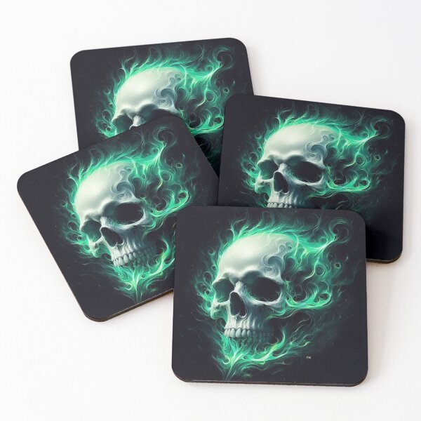 Item preview, skull  green designed and sold by sevenmountains.
