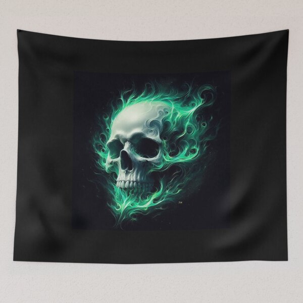 Item preview, skull  green designed and sold by sevenmountains.