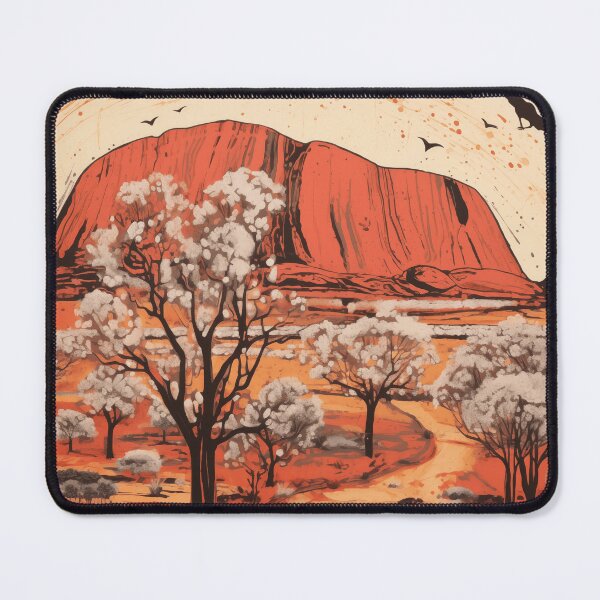 Item preview, Stunning View of Ayers Rock - Printable Wall Art of Iconic Australian Landmark designed and sold by petraroest.