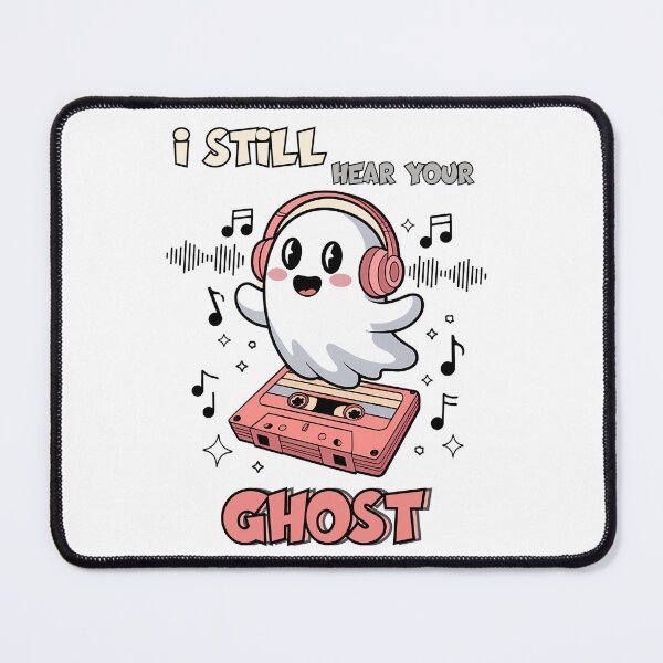 Item preview, Cute Retro Ghost Cassette I Still Hear Your Ghost Design designed and sold by ArtFeverShop.