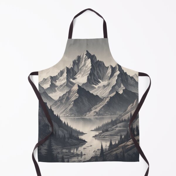 Item preview, Beautiful mountains, quiet lake and trees designed and sold by shefo99.