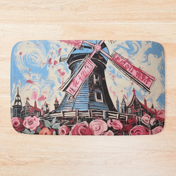 Item preview, Dutch Windmill Printable Wall Art – Iconic Netherlands Landscape, Digital Download, Dutch Heritage, Rustic Travel Decor, Windmill Art Print designed and sold by petraroest.