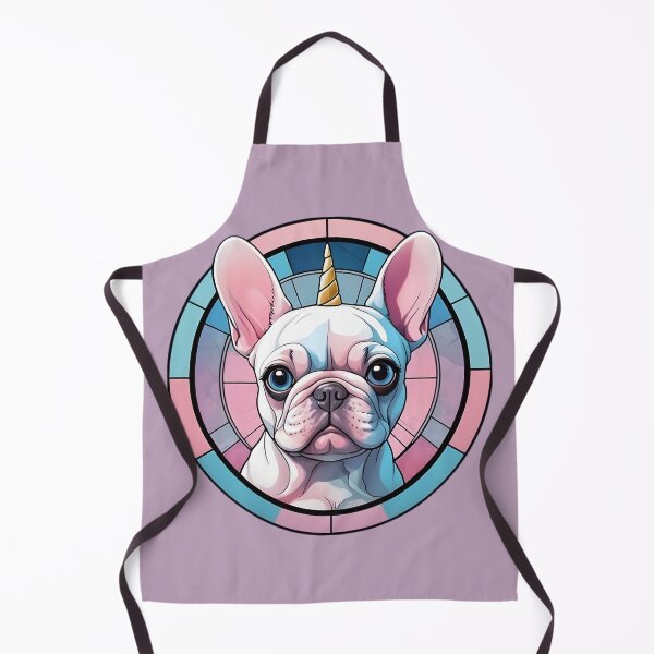 Item preview, Cute French Bulldog Pastel Unicorn Stained Glass designed and sold by puppypastel.