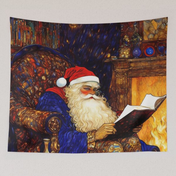 Item preview, Santa Clause Reads a Book designed and sold by TheDarkWardrobe.