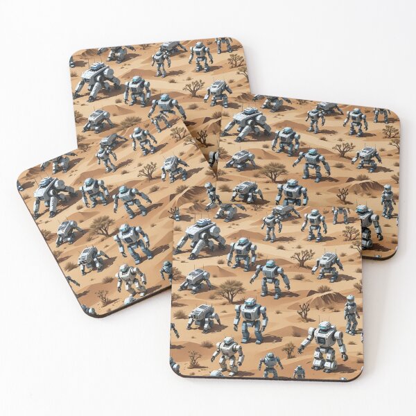 Item preview, March of the Robots: A Desert Patrol designed and sold by ZenOfAIarts.