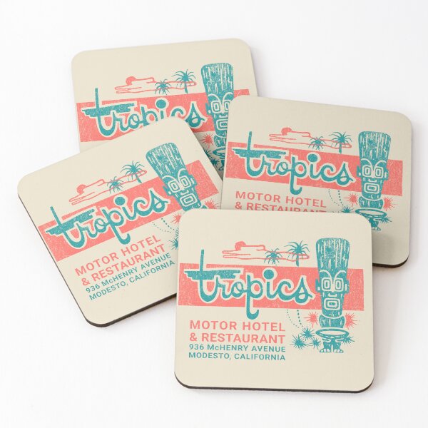 Item preview, Vintage Hotel Matchbook Tropics Motor Hotel Modesto California designed and sold by chrisrivait.