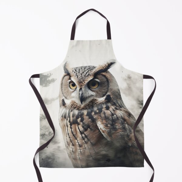 Item preview, Great horned owl in enchanted forest designed and sold by snowyowls.
