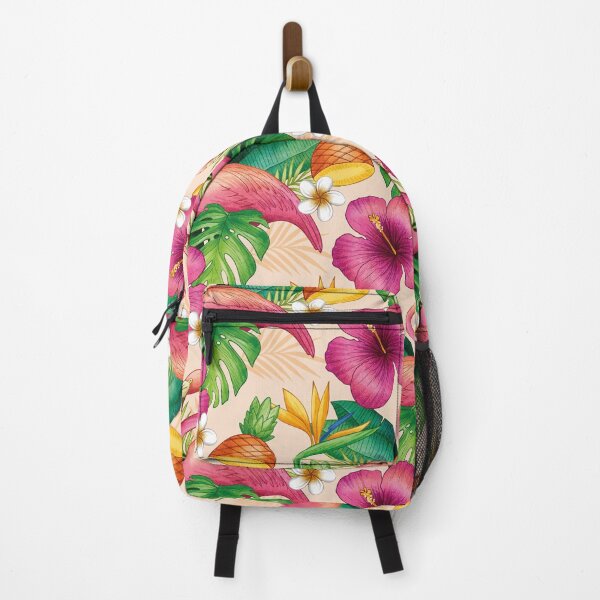 Item preview, tropical pattern with flamingos in the jungle designed and sold by Mauswohn.