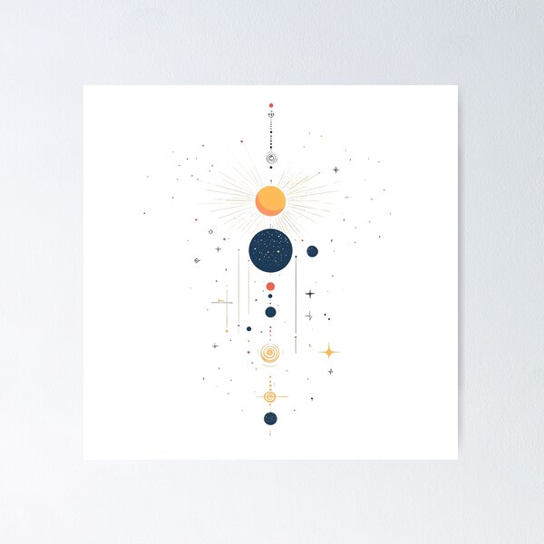 Item preview, Minimalist Planetary Alignment designed and sold by thxnawin.