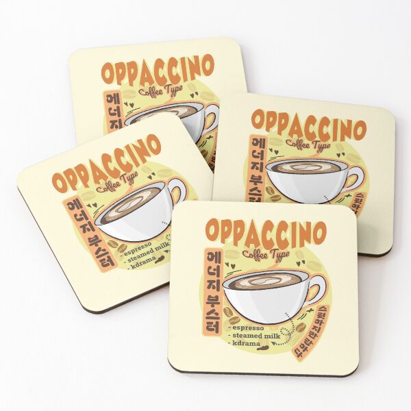 Item preview, Oppaccino Coffee K-Drama Energy Drink Cartoon designed and sold by KGlam.