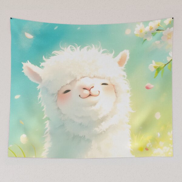 Item preview, Alpaca Basking in the Floral Blooms designed and sold by AshiraCreations.