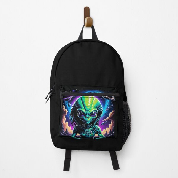 Item preview, She Mystical Alien Creature & UFO - Sci-Fi Art, Alien Planet designed and sold by 72artteam.