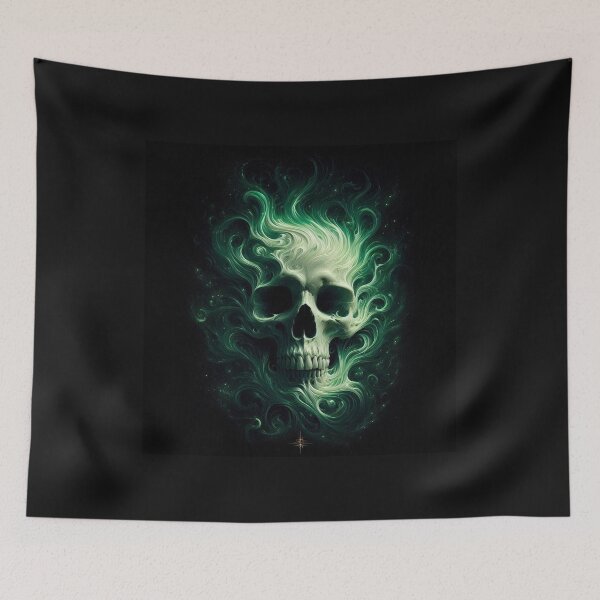 Item preview, skull  green designed and sold by sevenmountains.