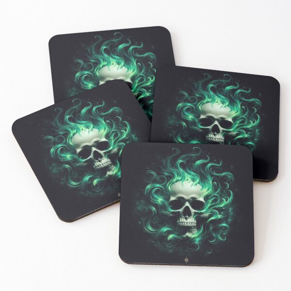 Item preview, skull  green designed and sold by sevenmountains.
