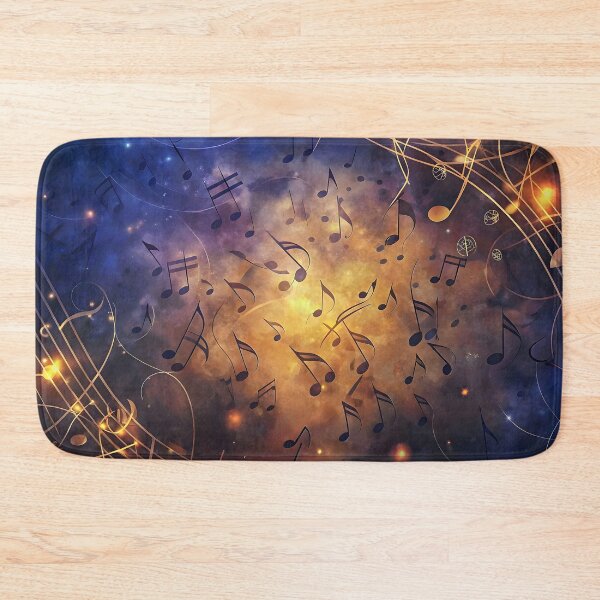 Item preview, Musical Harmony Notes Cosmic Background Stars Melody Dreamscape designed and sold by Rostislav Bouda.