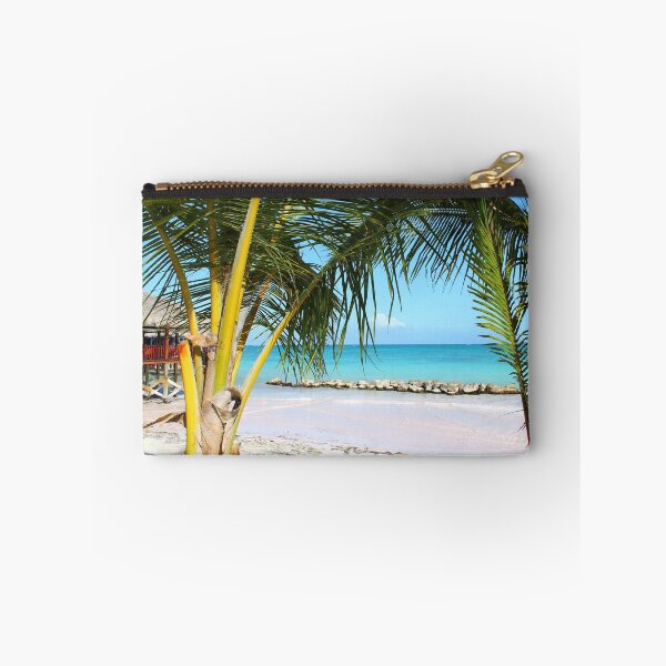 Item preview, Minimalistic Palm Tree on a Peaceful Tropical Shore designed and sold by NatureUnleashed.