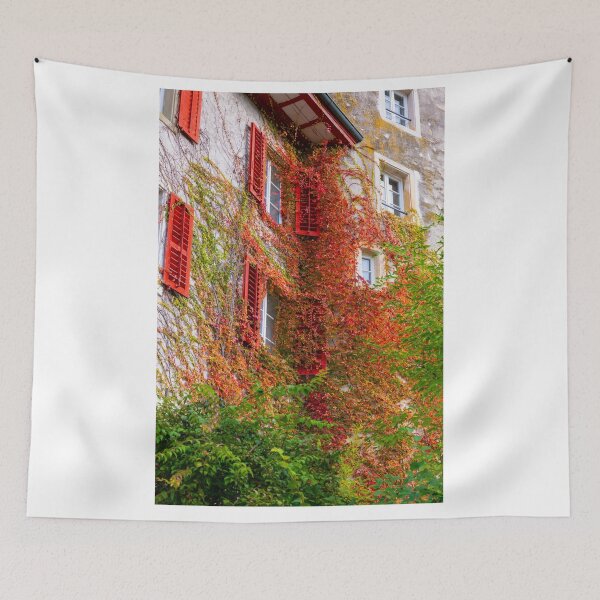 Item preview, Beautiful Traditional House with Branch Tree in Autumn in Old Town designed and sold by Mats Silvan.