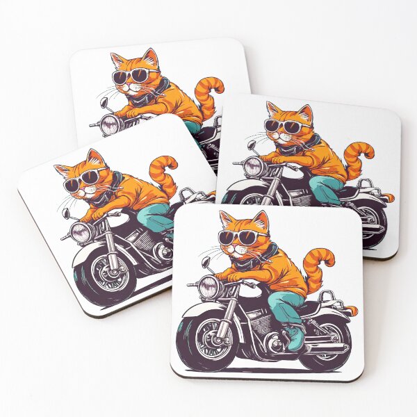 Item preview, Hip Kitty on Motorcycle Ride 3 designed and sold by Tom-Johnson.