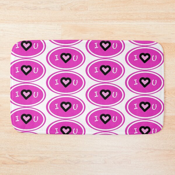 Item preview, i love you print novelty" pink pink pink designed and sold by PSST-Design.