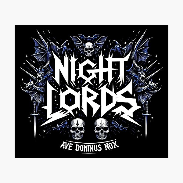 Item preview, Night Lords - Retro Metal designed and sold by Ukid.