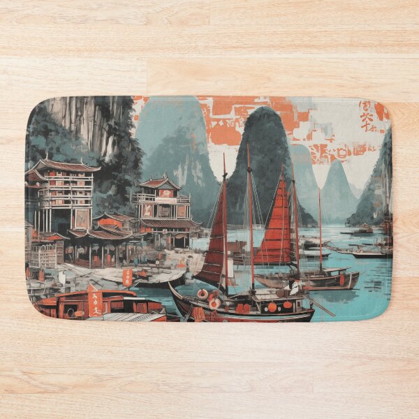 Item preview, Ha Long Bay Printable Art – Serene Seascape, Digital Download, Vietnam Wall Decor, Perfect Gift for Travel Lovers designed and sold by petraroest.