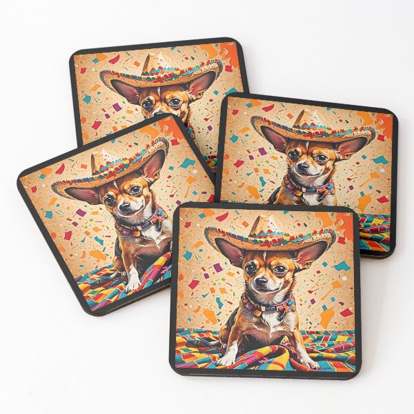 Item preview, Colorful Yo Quiero Taco Bell Chihuahua Dog taco bell  designed and sold by Earth Nature Creations.