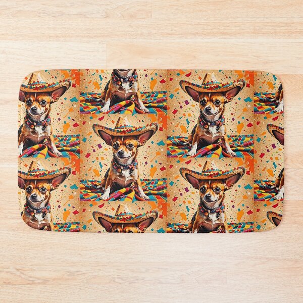 Item preview, Colorful Yo Quiero Taco Bell Chihuahua Dog taco bell  designed and sold by Earth Nature Creations.