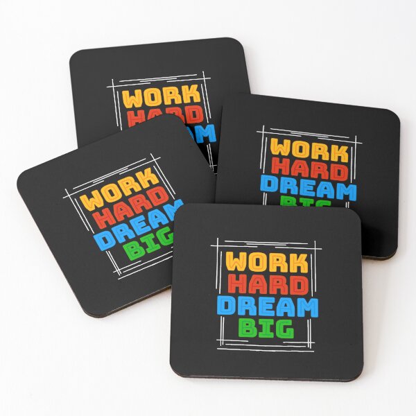 Item preview, WORK HARD DREAM BIG designed and sold by Kalpa.