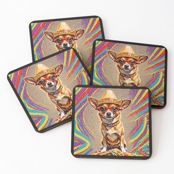 Item preview, Rainbow Yo Quiero Taco Bell Chihuahua Dog taco bell  designed and sold by Earth Nature Creations.