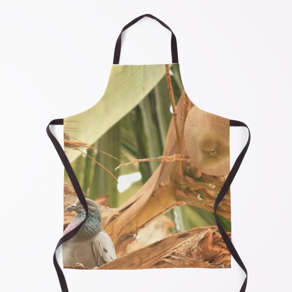 Item preview, Palm Tree and Pigeon in a Peaceful Tropical Paradise designed and sold by NatureUnleashed.
