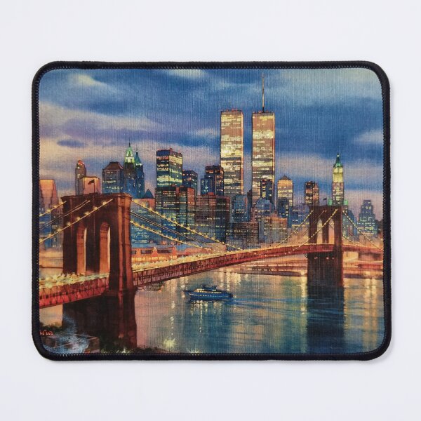 Item preview, Brooklyn Bridge Art, NY Art Watercolor New York designed and sold by Tamarage.