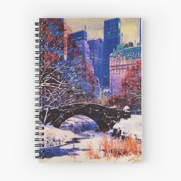 Item preview, Winter in New York, Central Park, Watercolor Manhattan designed and sold by Tamarage.
