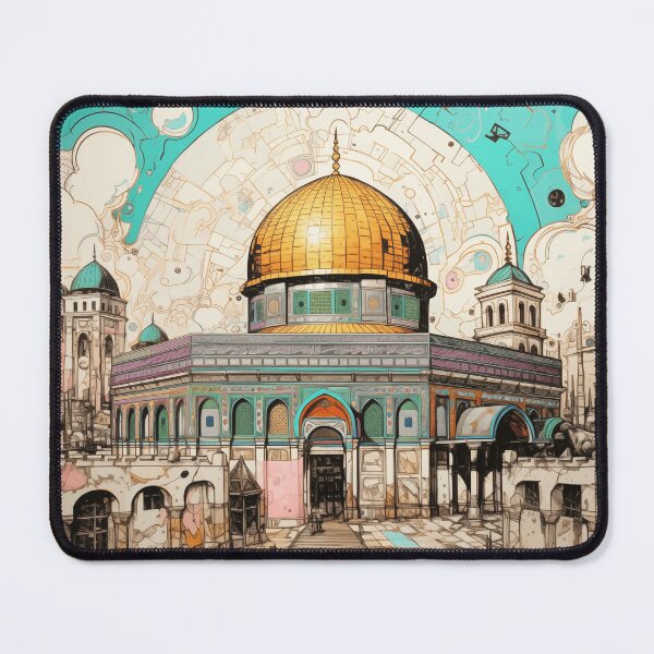 Item preview, Golden Dome of the Rock Art – Stunning Printable of Palestine's Iconic Landmark, Digital Download for Your Collection designed and sold by petraroest.