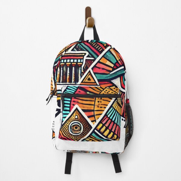 Item preview, Bold Ancient Egyptian Pyramids Design with Vibrant Colors designed and sold by DrawHandArt.
