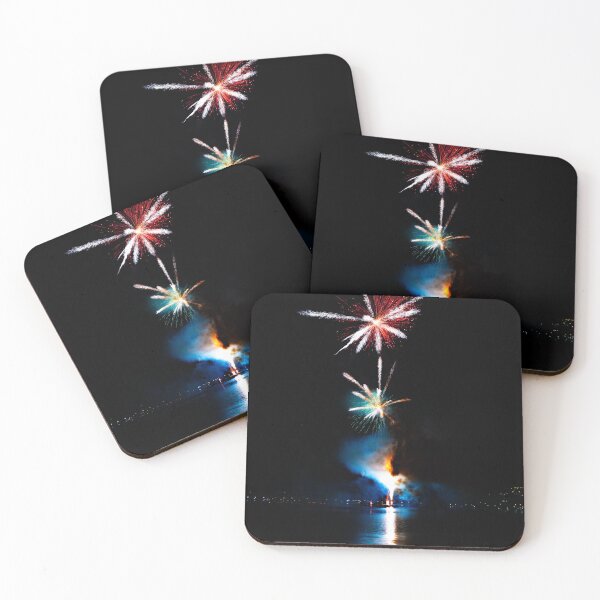 Item preview, Beautiful Fireworks Display at Night designed and sold by Mats Silvan.