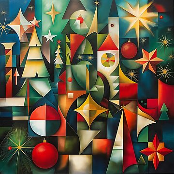 Artwork thumbnail, Finvara - Christmas Cubism I. by Finvara