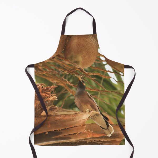 Item preview, Tropical Palm Tree with Common Myna in Peaceful Paradise designed and sold by NatureUnleashed.
