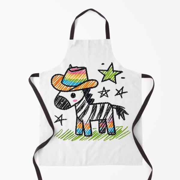 Artikelvorschau, Handgezeichnetes Zebra mit Regenbogen-Cowboyhut entworfen und verkauft von MellowPeach.