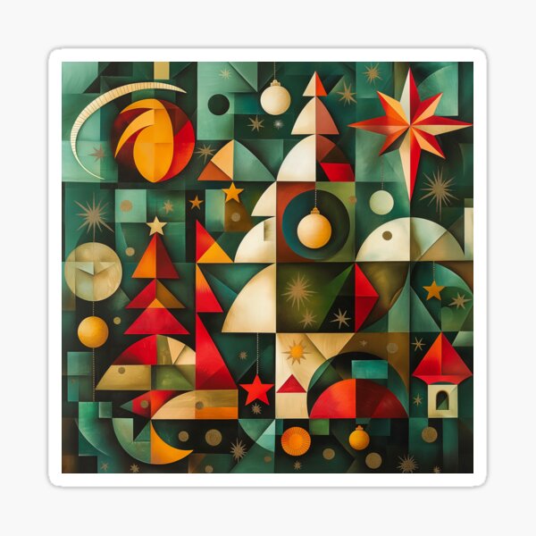 Finvara - Christmas Cubism II. Sticker