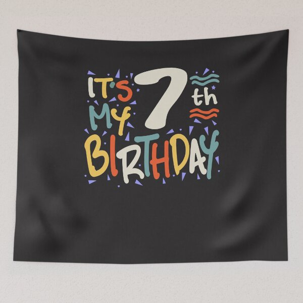 Item preview, Kids It's My 7th Birthday 7 Seven Happy Birthday Boys Girls designed and sold by cidolopez.