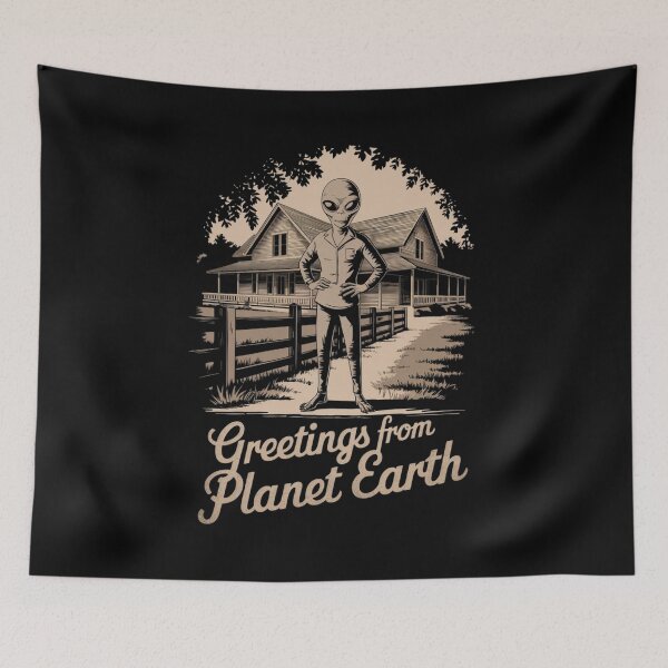 Item preview, Alien Greetings from Planet Earth designed and sold by SignumShop.