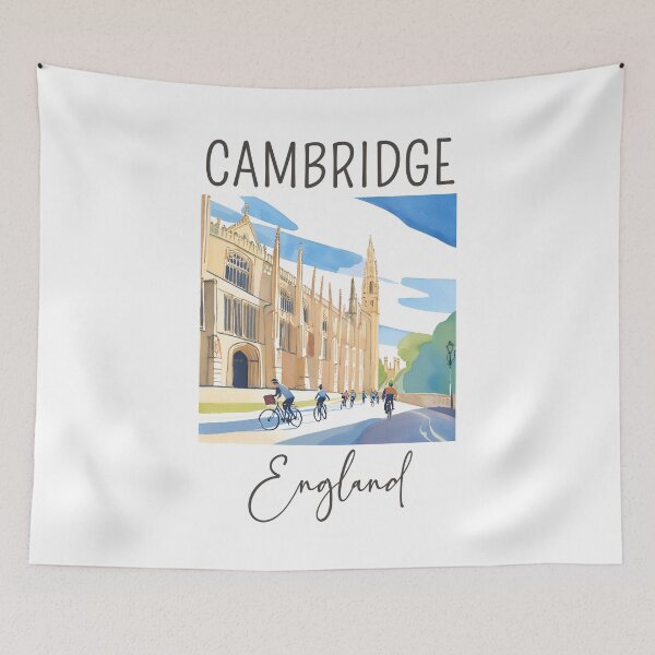 Item preview, A Watercolor Design of Cambridge - England  designed and sold by Sketch-Shack.